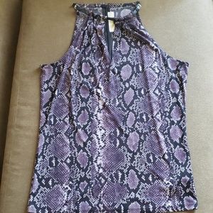 Michael Kors Purple Sleeveless Blouse
